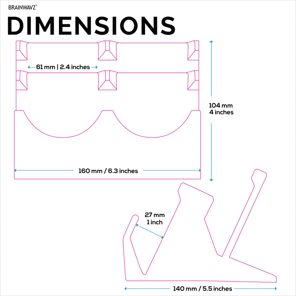 Desktop Quad PC Mouse Stand Holder for Gaming & Office Mice From Logitech, Razer, Corsair & More