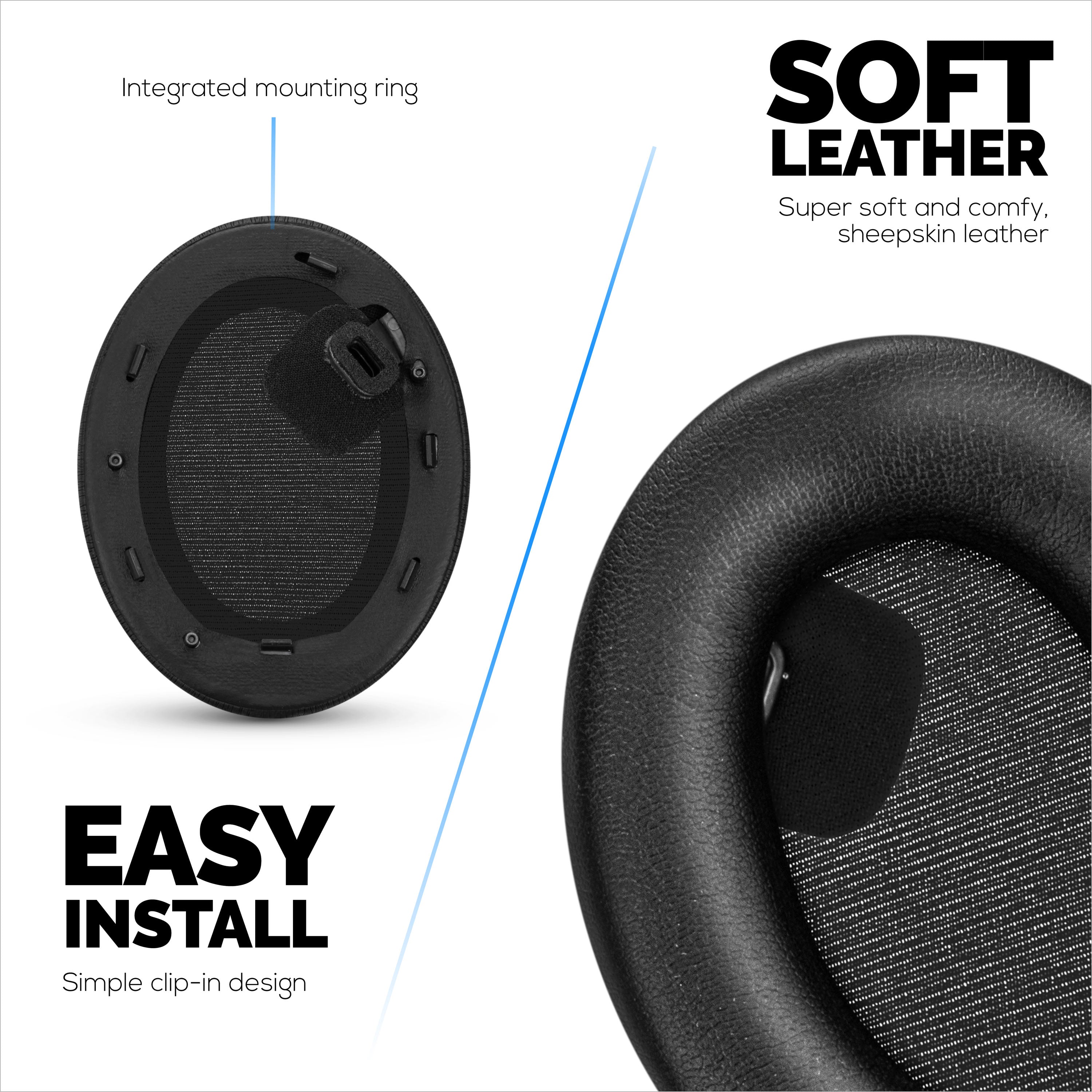 Sheepskin Earpads for Sony WH-1000XM4 Headphones, Soft Real Leather, Memory Foam Extra Comfort, Durable & Long Lasting