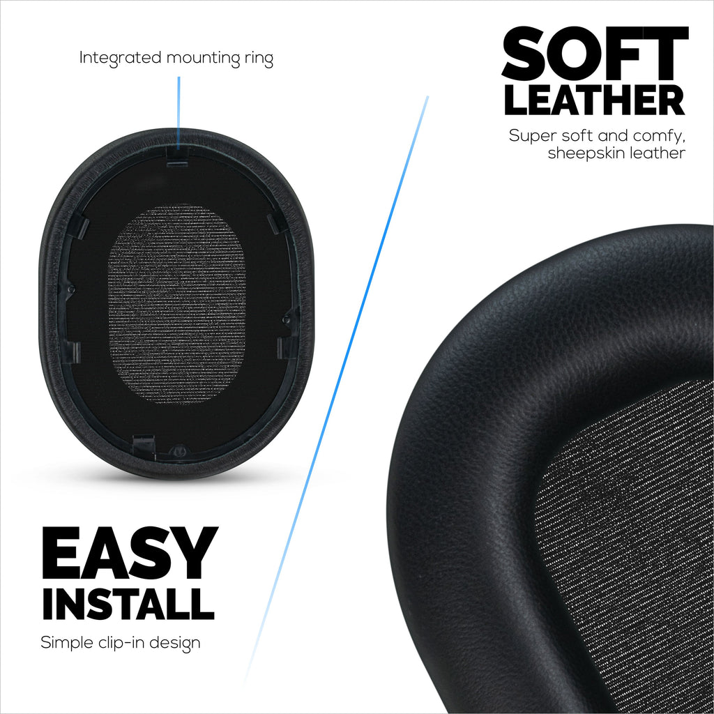 Sheepskin Earpads for Sony WH-1000XM5 Headphones, Soft Real Leather, Memory Foam Extra Comfort, Durable & Long Lasting Ear Cushions