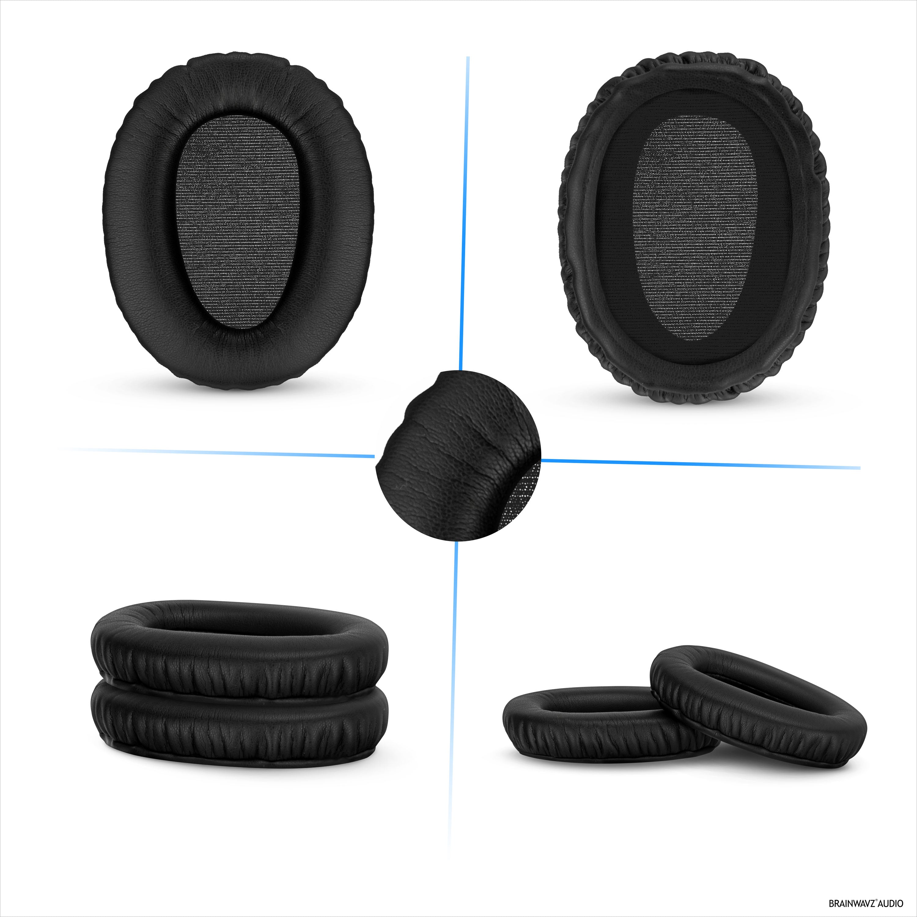 Replacement Earpads for Sony WH-CH700N, MDR-ZX770 (ZX770BN), MDR-ZX780 (ZX780DC) & MDR-10R Headphones, PU Leather, Memory Foam