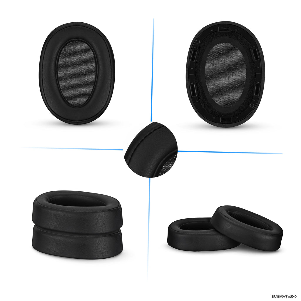 Replacement Earpads for Sony WH-H900N & MDR-100ABN Headphones, PU Leather, Memory Foam