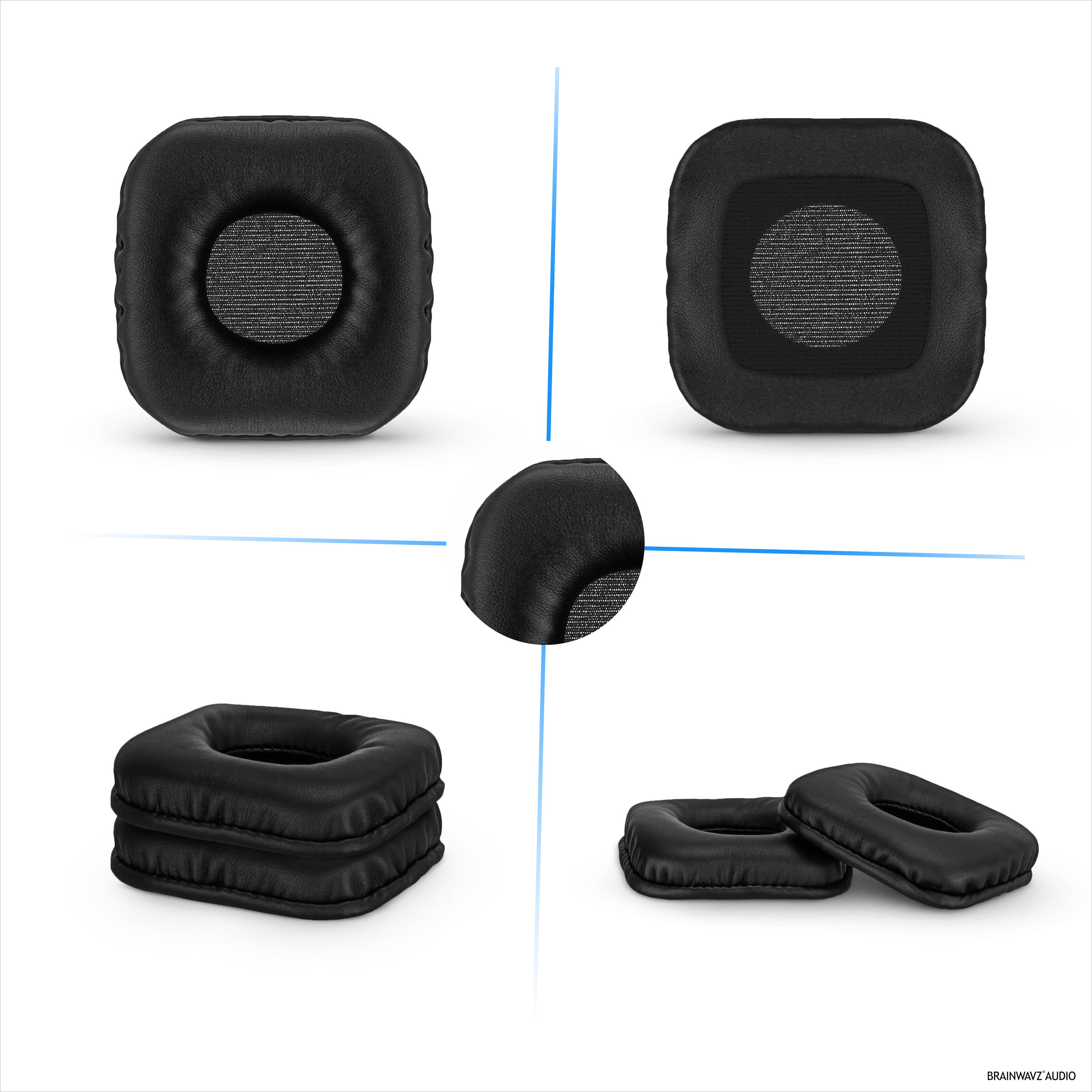 Replacement Earpads for Marshall Major (1st Gen) Headphones, PU Leather, Soft Foam for Extra Comfort, Upgraded, Durable & Long Lasting Ear Cushions
