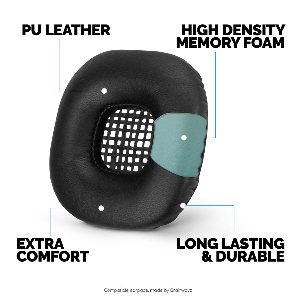 Replacement Earpads for Marshall Major 2 Headphones, PU Leather, Memory Foam for Extra Comfort, Upgraded, Durable & Long Lasting Ear Cushions