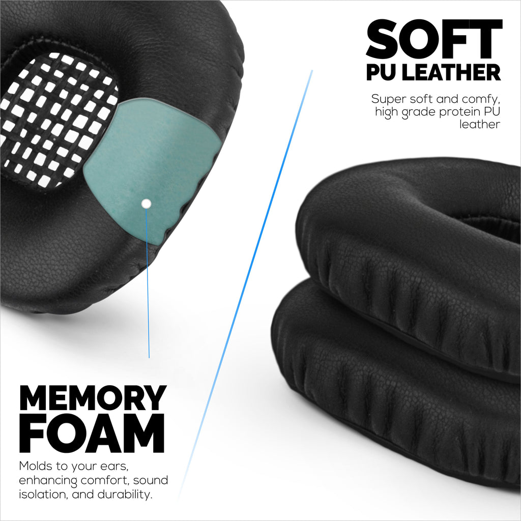 Replacement Earpads for Marshall Major 2 Headphones, PU Leather, Memory Foam for Extra Comfort, Upgraded, Durable & Long Lasting Ear Cushions