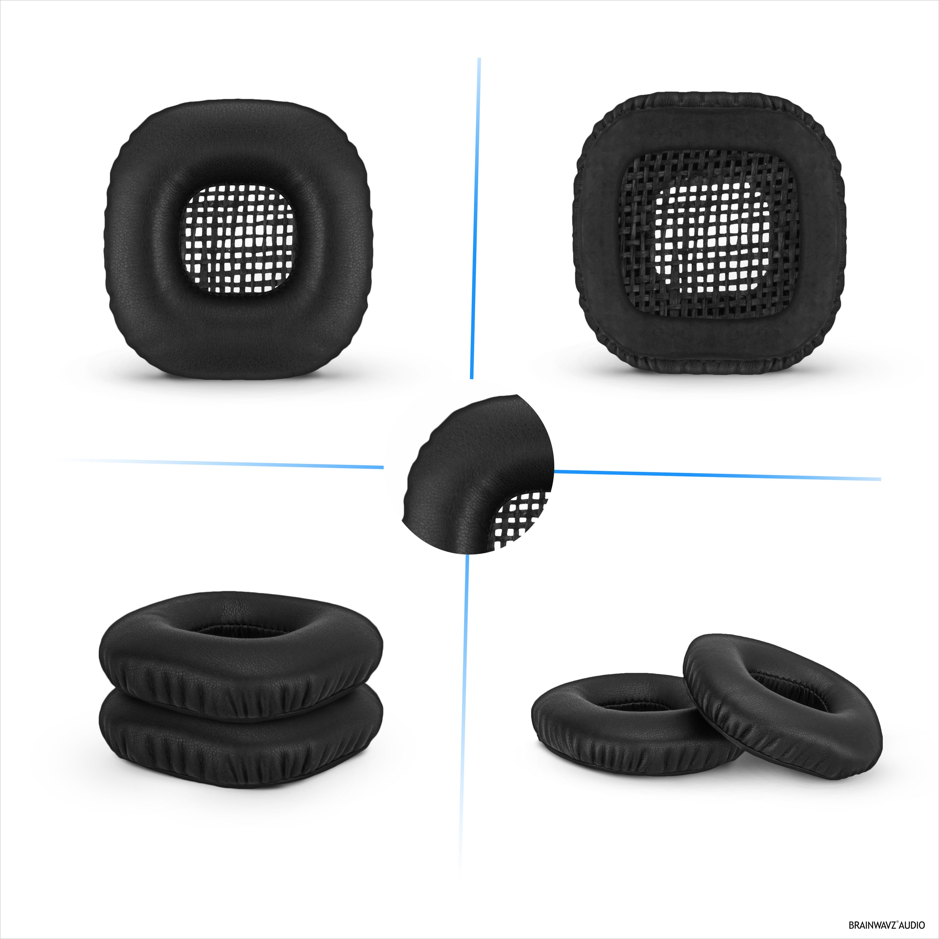 Replacement Earpads for Marshall Major 2 Headphones, PU Leather, Memory Foam for Extra Comfort, Upgraded, Durable & Long Lasting Ear Cushions