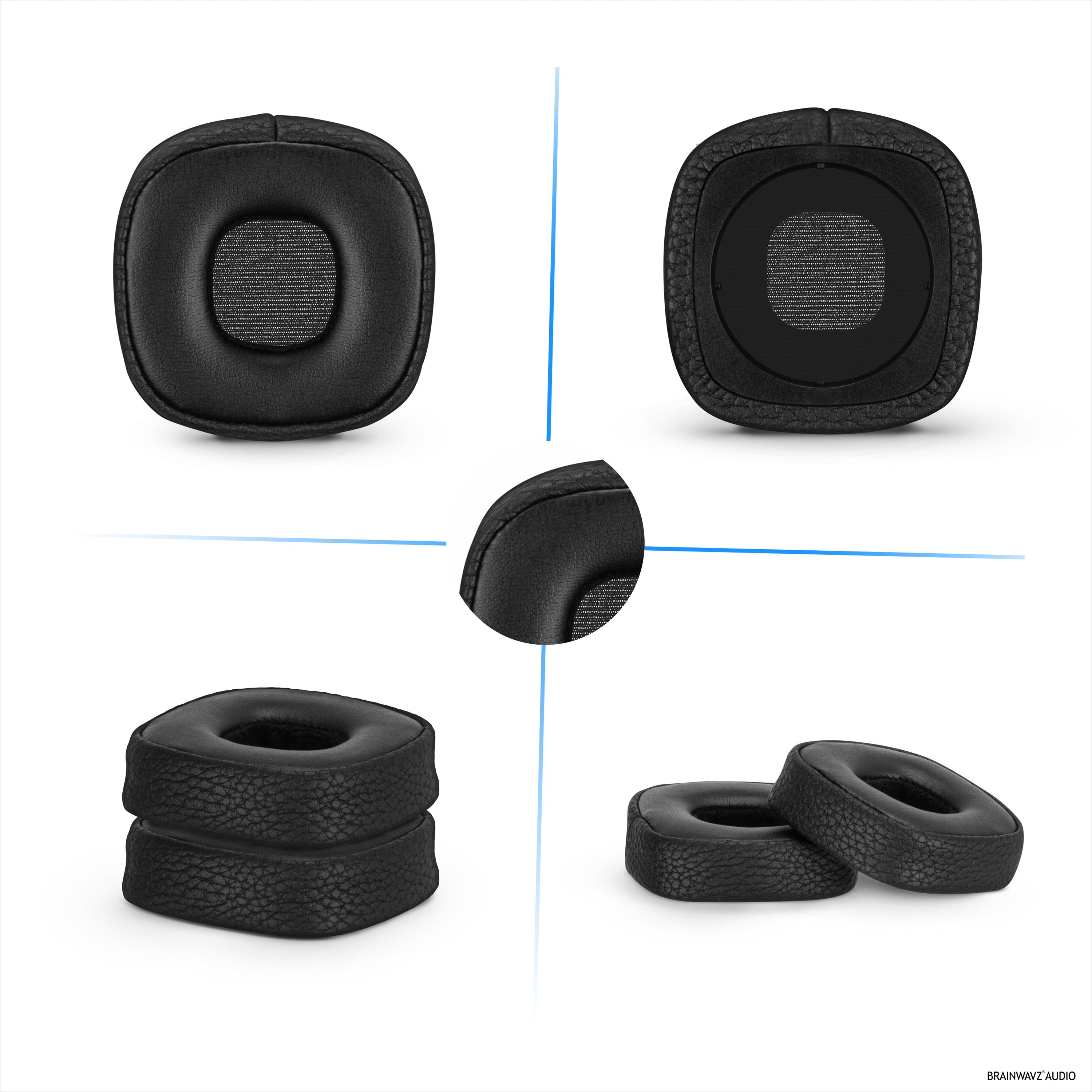 Replacement Earpads for Marshall Major 3 Headphones, PU Leather, Memory Foam for Extra Comfort, Upgraded, Durable & Long Lasting Ear Cushions
