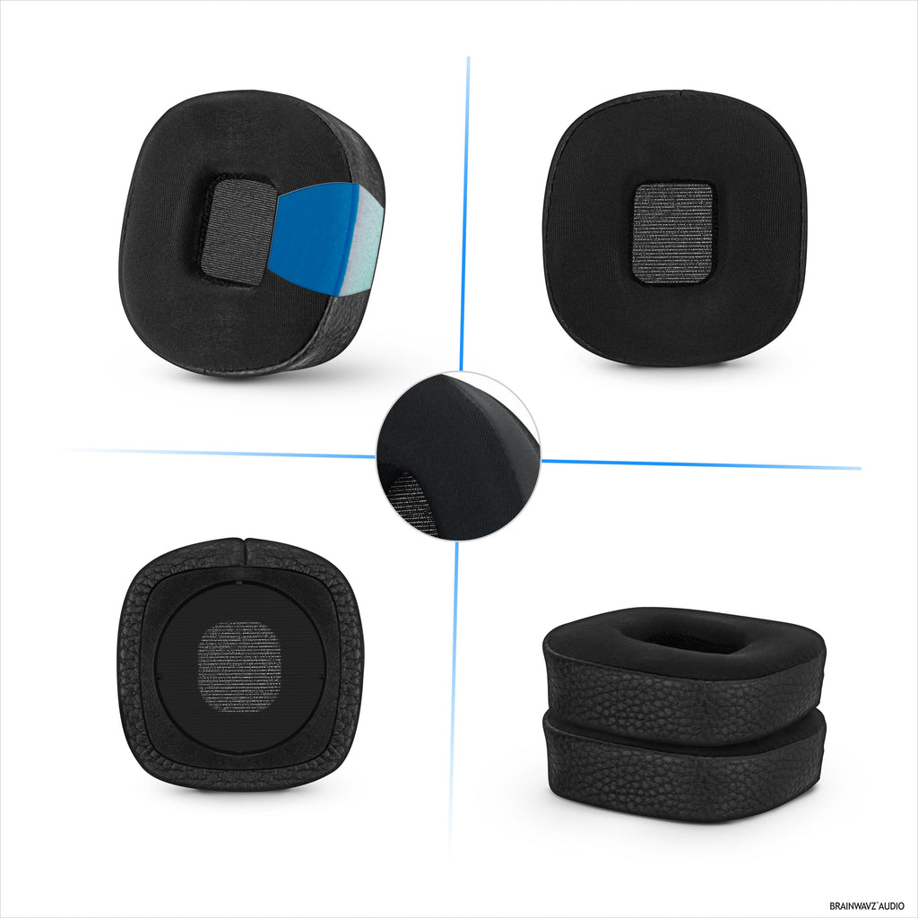 Hybrid Earpads for Marshall Major 3 Headphones, Cool Gel, PU Leather & Thicker Memory Foam For Additional Comfort