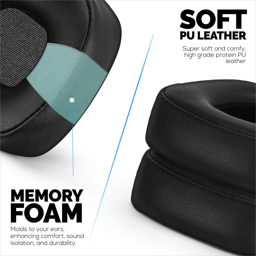 Replacement Earpads for Marshall Major 4 Headphones, PU Leather, Memory Foam for Extra Comfort, Upgraded, Durable & Long Lasting Ear Cushions
