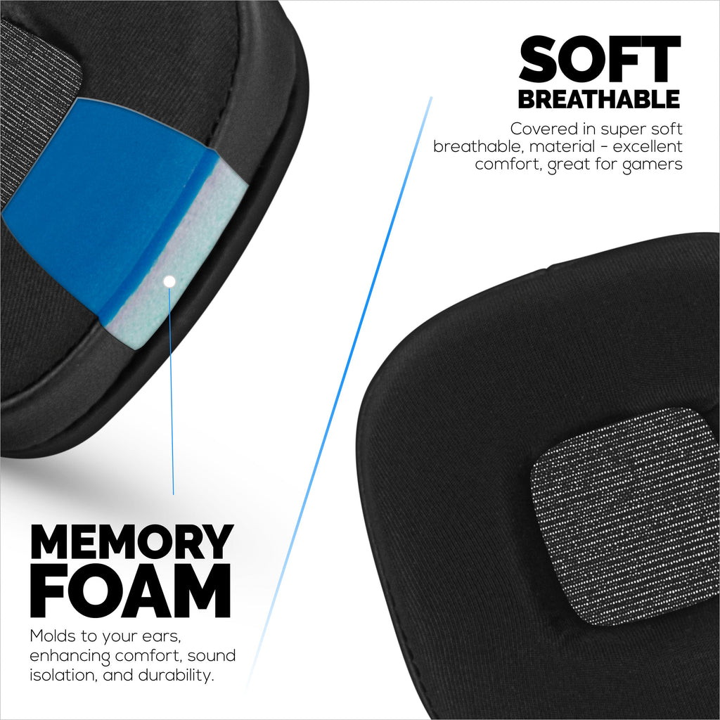 Hybrid Earpads for Marshall Major 4 Headphones, Cool Gel, PU Leather & Thicker Memory Foam For Additional Comfort