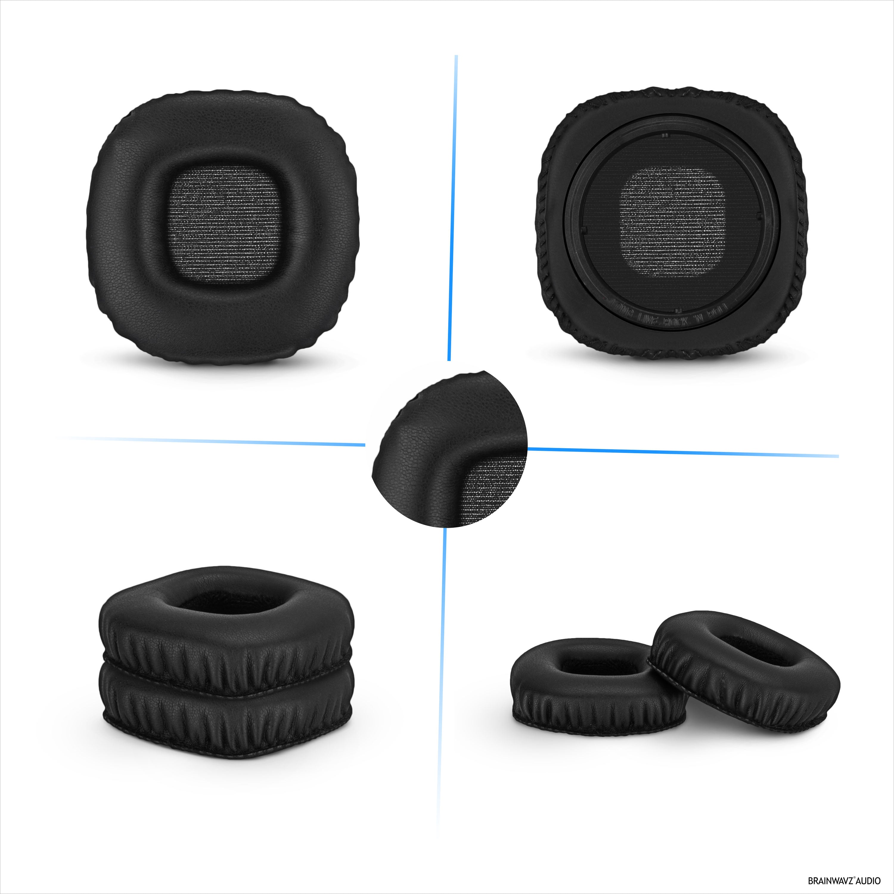 Replacement Earpads for Marshall MID-ANC Headphones, PU Leather, Memory Foam for Extra Comfort, Upgraded, Durable & Long Lasting Ear Cushions