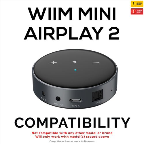 Adhesive Wall & Under Desk Mount Hanger for WiiM Mini AirPlay 2, Strong VHB Self-Adhesive Tape, Easy To Install Holder