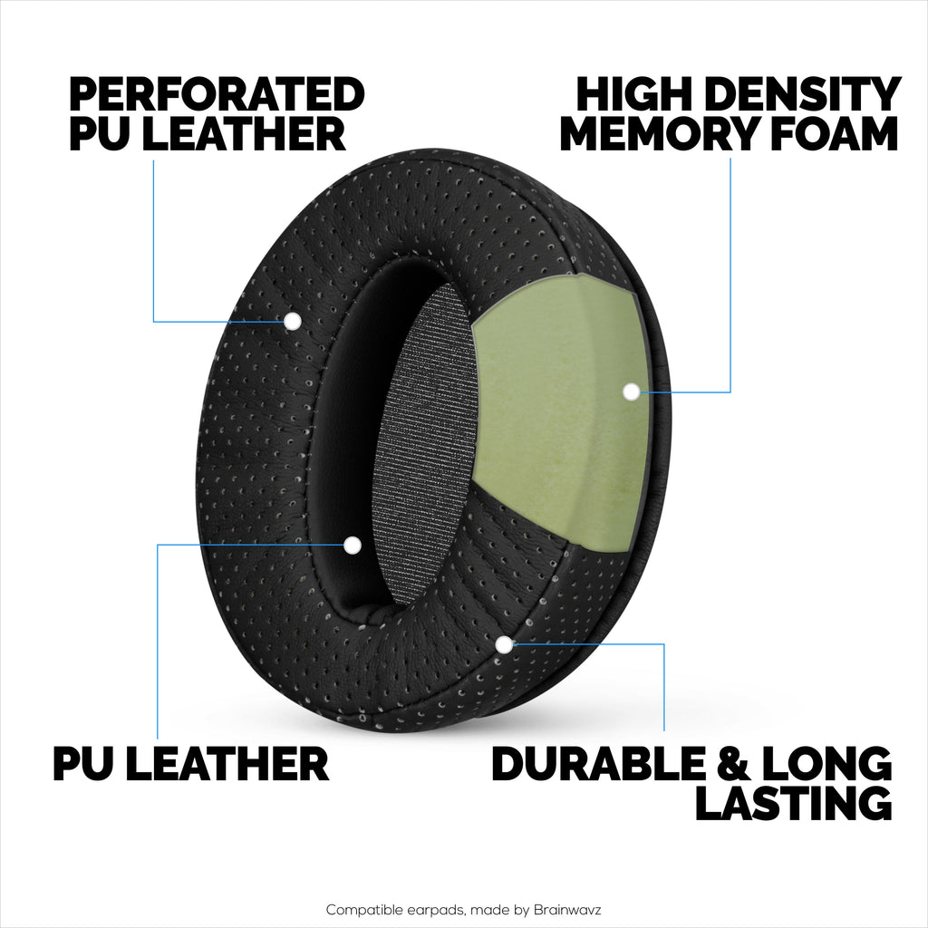 Replacement Perforated Earpads for Sennheiser HD4.50BT HD4.50BTNC HD450BT HD4.50SE HD4.40BT HD4.30G HD4.20S HD458BT HD450 HD400S & HD 350BT - PU Leather & Memory Foam
