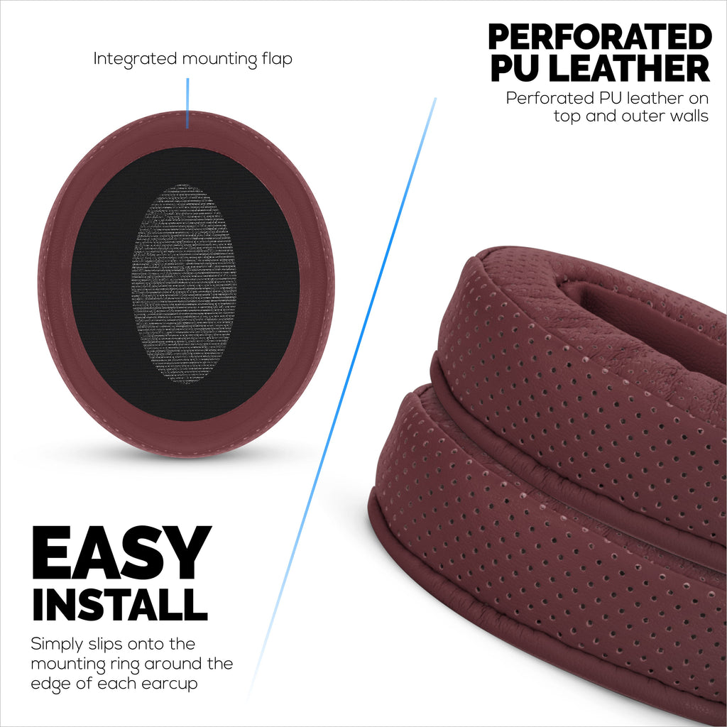 Replacement Perforated Earpads for Sennheiser HD4.50BT HD4.50BTNC HD450BT HD4.50SE HD4.40BT HD4.30G HD4.20S HD458BT HD450 HD400S & HD 350BT - PU Leather & Memory Foam