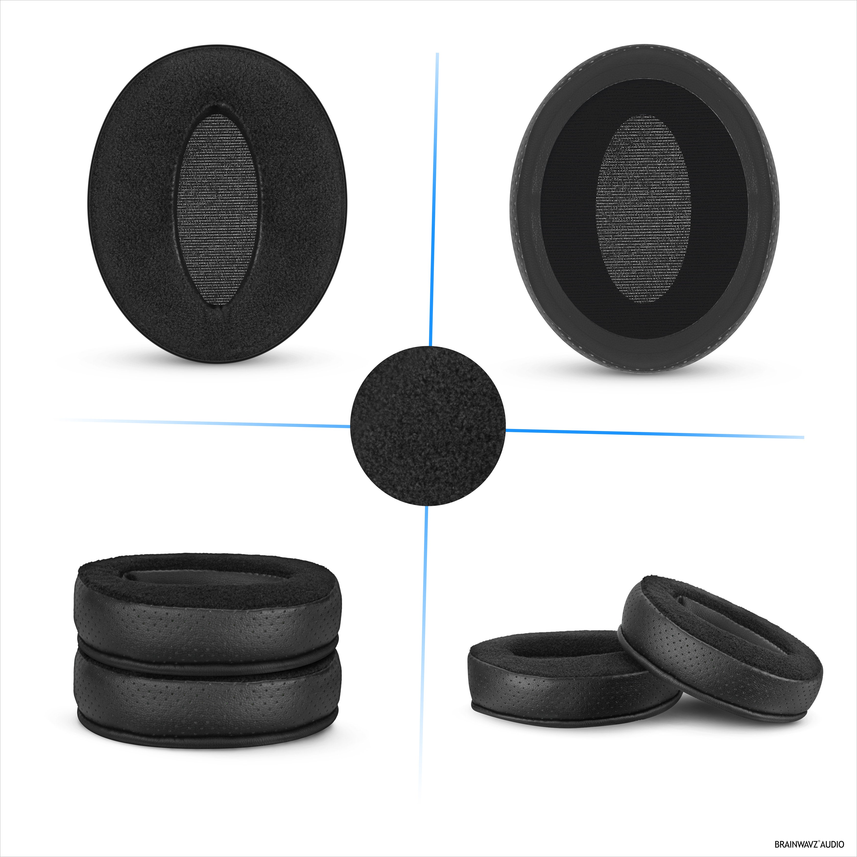 Replacement Hybrid Earpads for Sennheiser HD4.50BT HD4.50BTNC HD450BT HD4.50SE HD4.40BT HD4.30G HD4.20S HD458BT HD450 HD400S HD 350BT. PU Leather Velour  Memory Foam