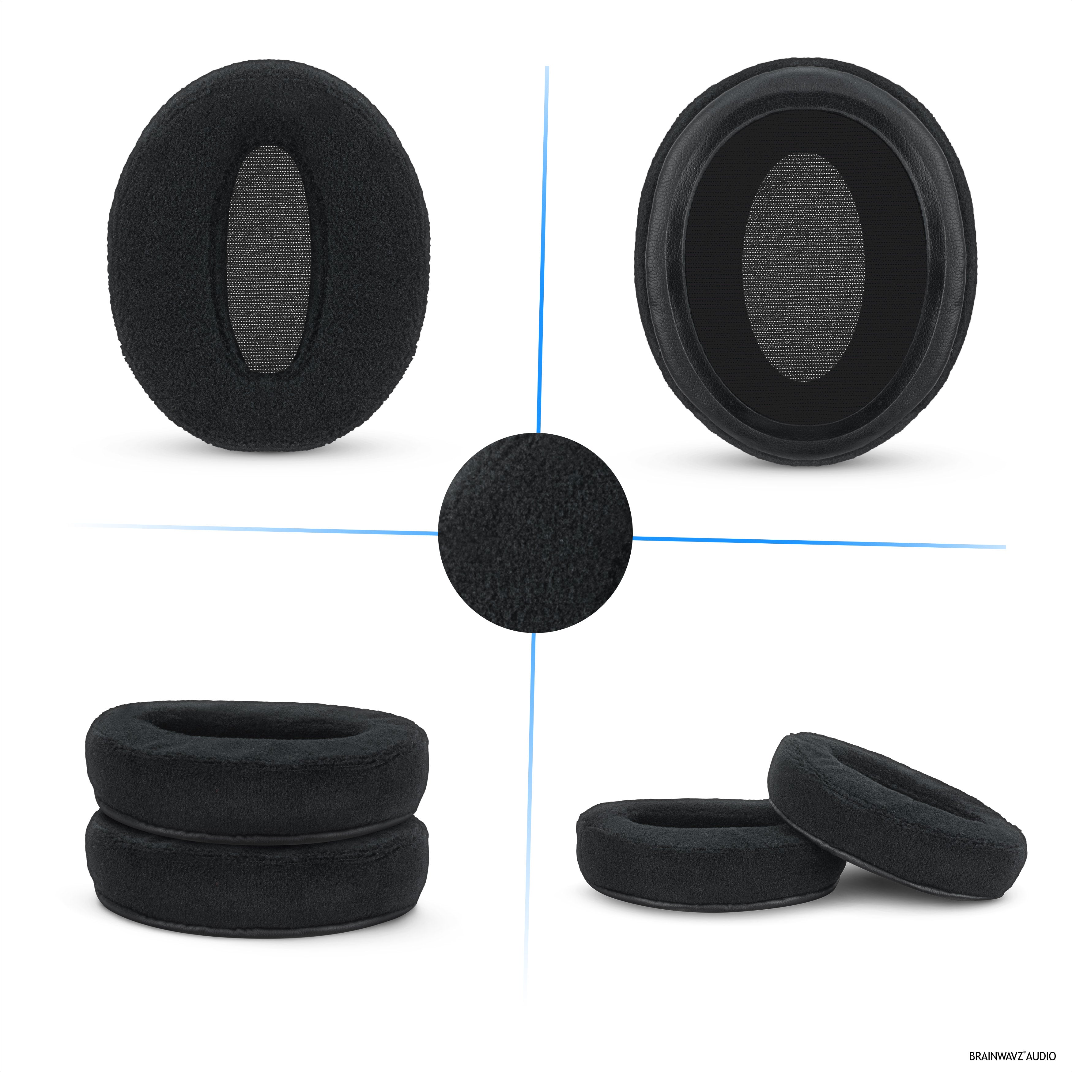 Replacement Velour Earpads for Sennheiser HD4.50BT HD4.50BTNC HD450BT HD4.50SE HD4.40BT HD4.30G HD4.20S HD458BT HD450 HD400S HD 350BT. Soft Velour & Memory