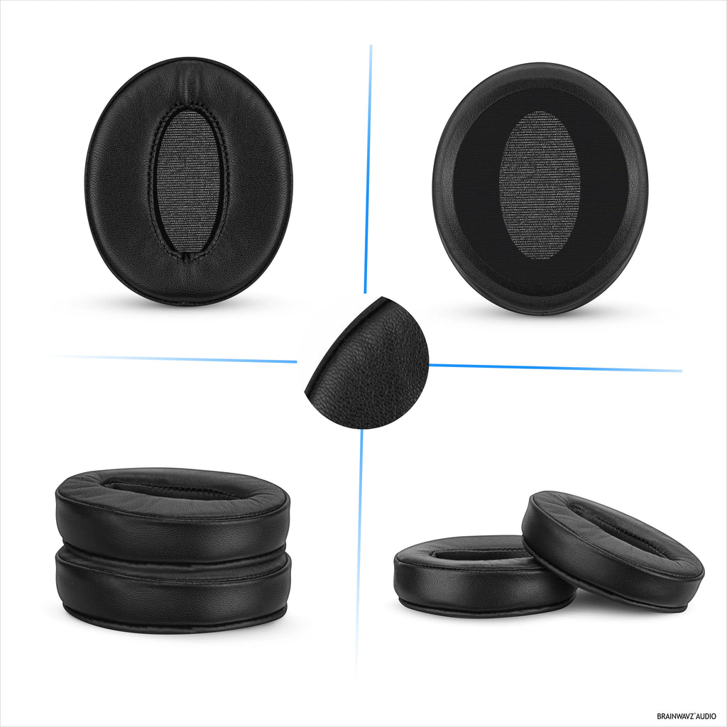 Replacement Earpads for Sennheiser HD4.50BT HD4.50BTNC HD450BT HD4.50SE HD4.40BT HD4.30G HD4.20S HD458BT HD450 HD400S HD 350BT. Soft Real Leather + Memory Foam