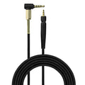Replacement Audio Cable Compatible with Sennheiser GSP300, GSP350, GSP600 – Braided Nylon Cord, 3.5mm Right-Angle & 2.5mm Gold Plated Jacks