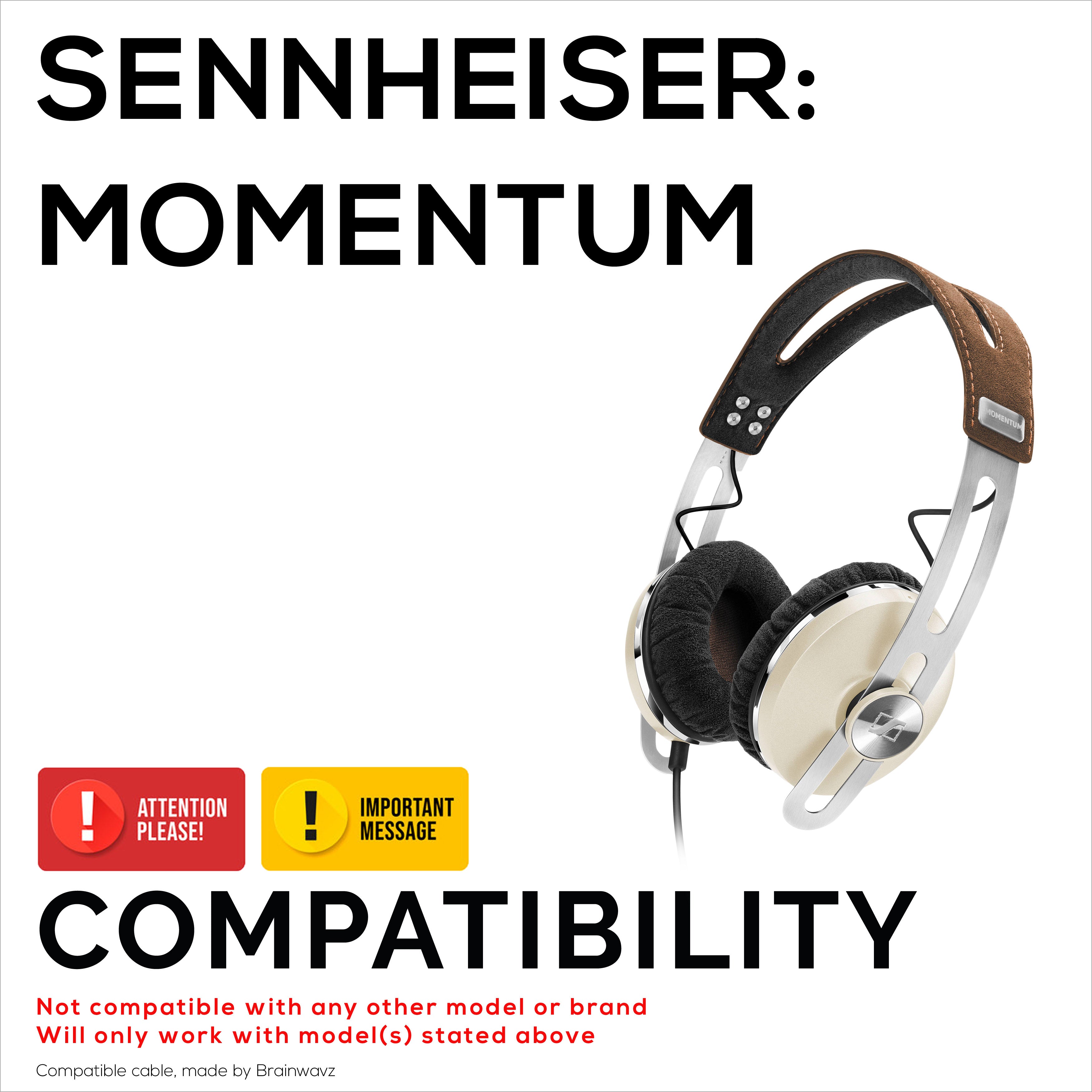 Balanced Audio Cable Compatible with Sennheiser Momentum Headphones – 2.5mm Twist-Lock to 4.4mm TRRRS Balanced Gold-Plated Jacks