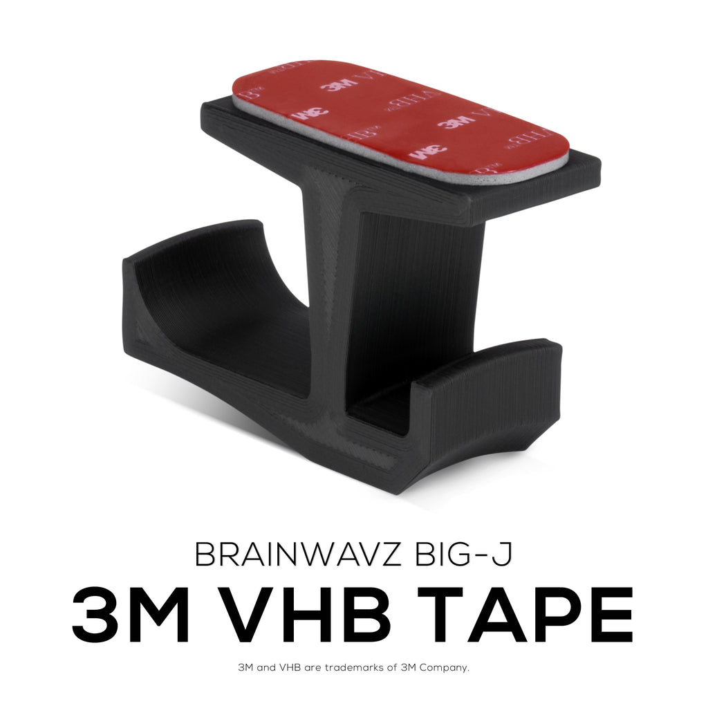 BigJ (2 Pack) Under Desk Headphone Hanger Holder and Cable Organiser