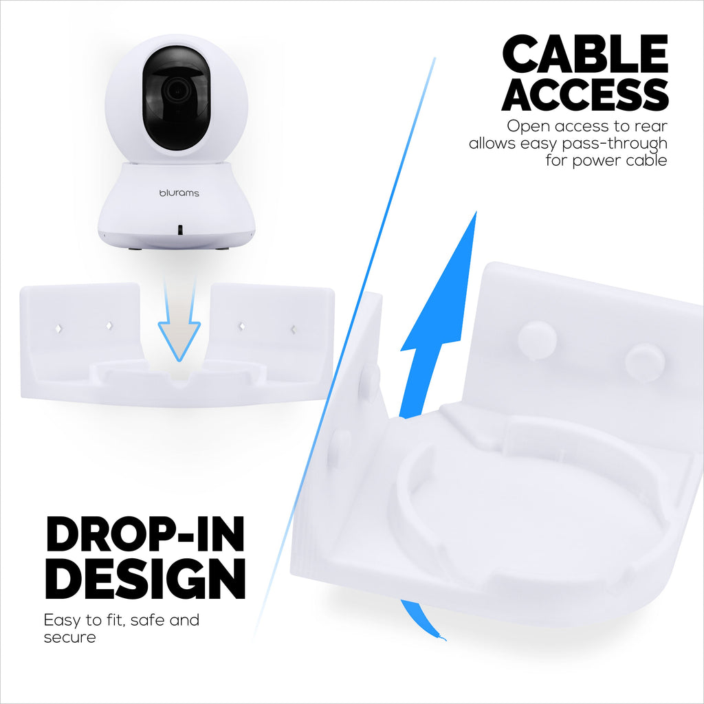 Corner Wall Mount for Blurams A31 2K Security Camera, Adhesive Security Camera Holder Bracket, Reduce Blind Spots & Clutter, Adhesive & Screw-In Mounting