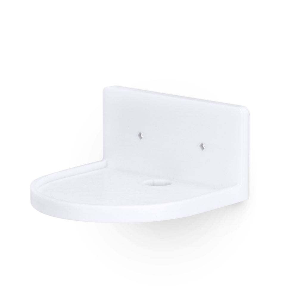 5” Small Floating Shelf, Adhesive & Screw In, For Bluetooth Speakers, Cameras, Plants, Books, Toys & More, Universal Shelves, Easy to Install (SHELF CF2105 White)