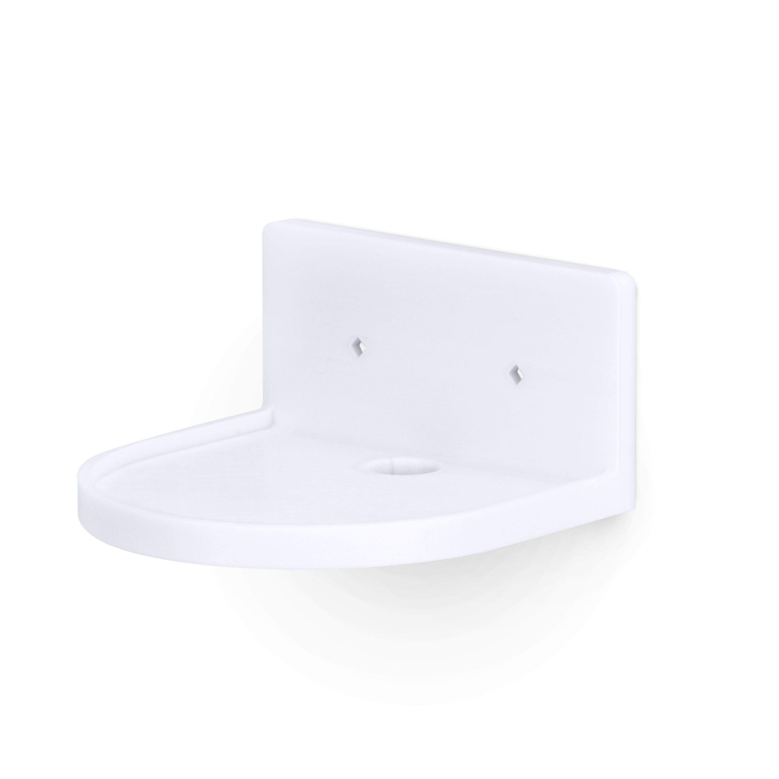 5” Small Floating Shelf, Adhesive & Screw In, For Bluetooth Speakers, Cameras, Plants, Books, Toys & More, Universal Shelves, Easy to Install (SHELF CF2105 White)
