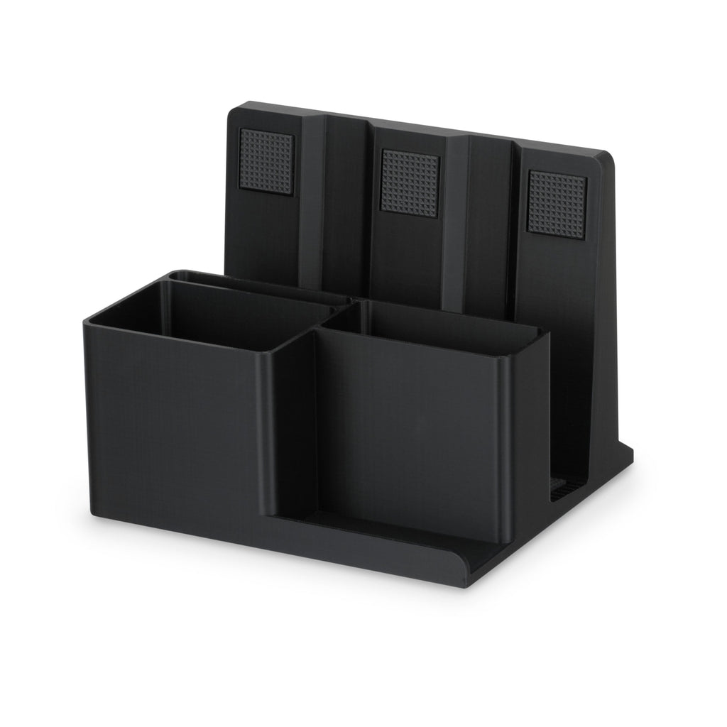 Laptop Stand for Desk with Pen Holder & Phone Stand - All In One Organizer, Reduce Desktop Clutter