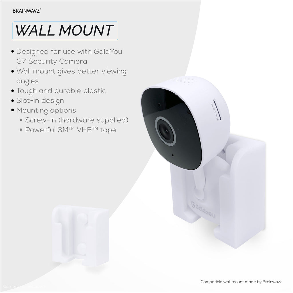 2-Pack Wall Mount For Galayou G7 Cam 2K Wi-Fi Baby Monitor Security Camera, Easy to Install Holder Bracket