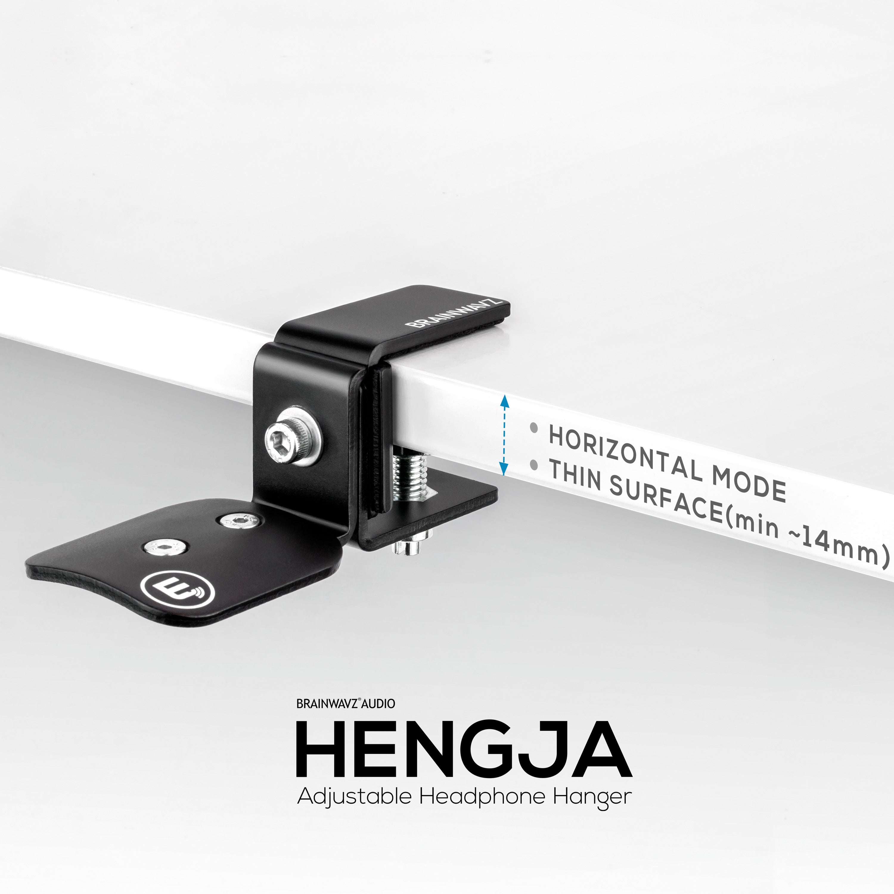 Hengja - All Metal Adjustable Headphone Hanger Stand