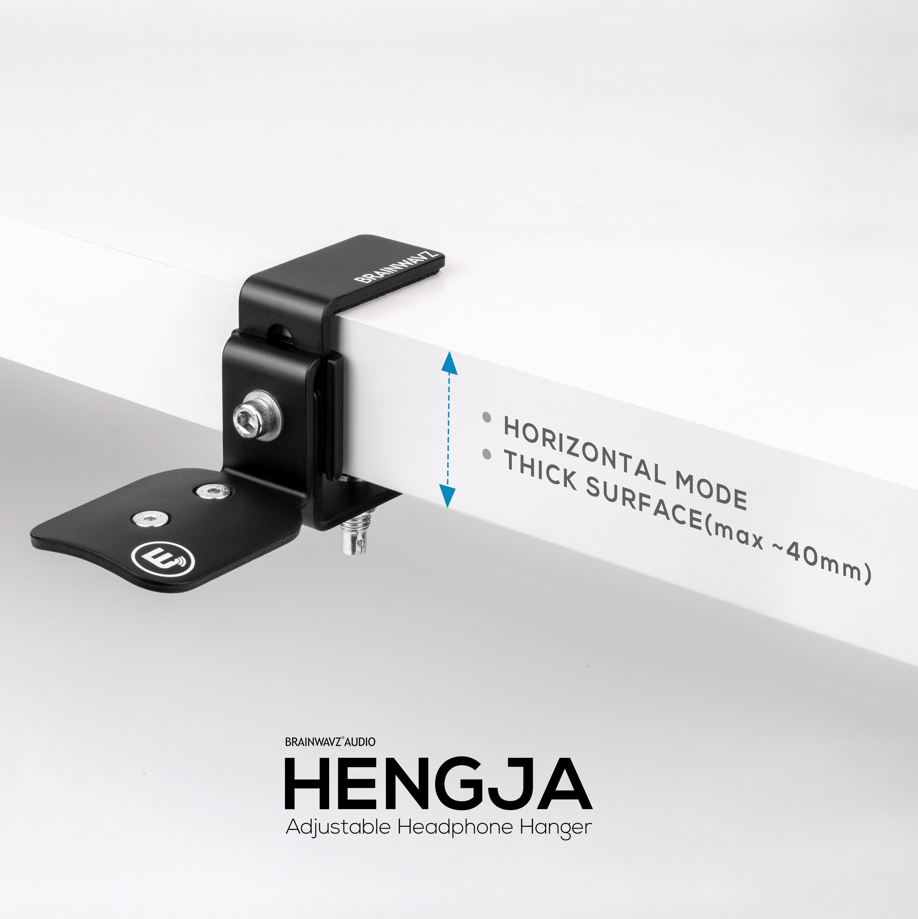 Hengja - All Metal Adjustable Headphone Hanger Stand