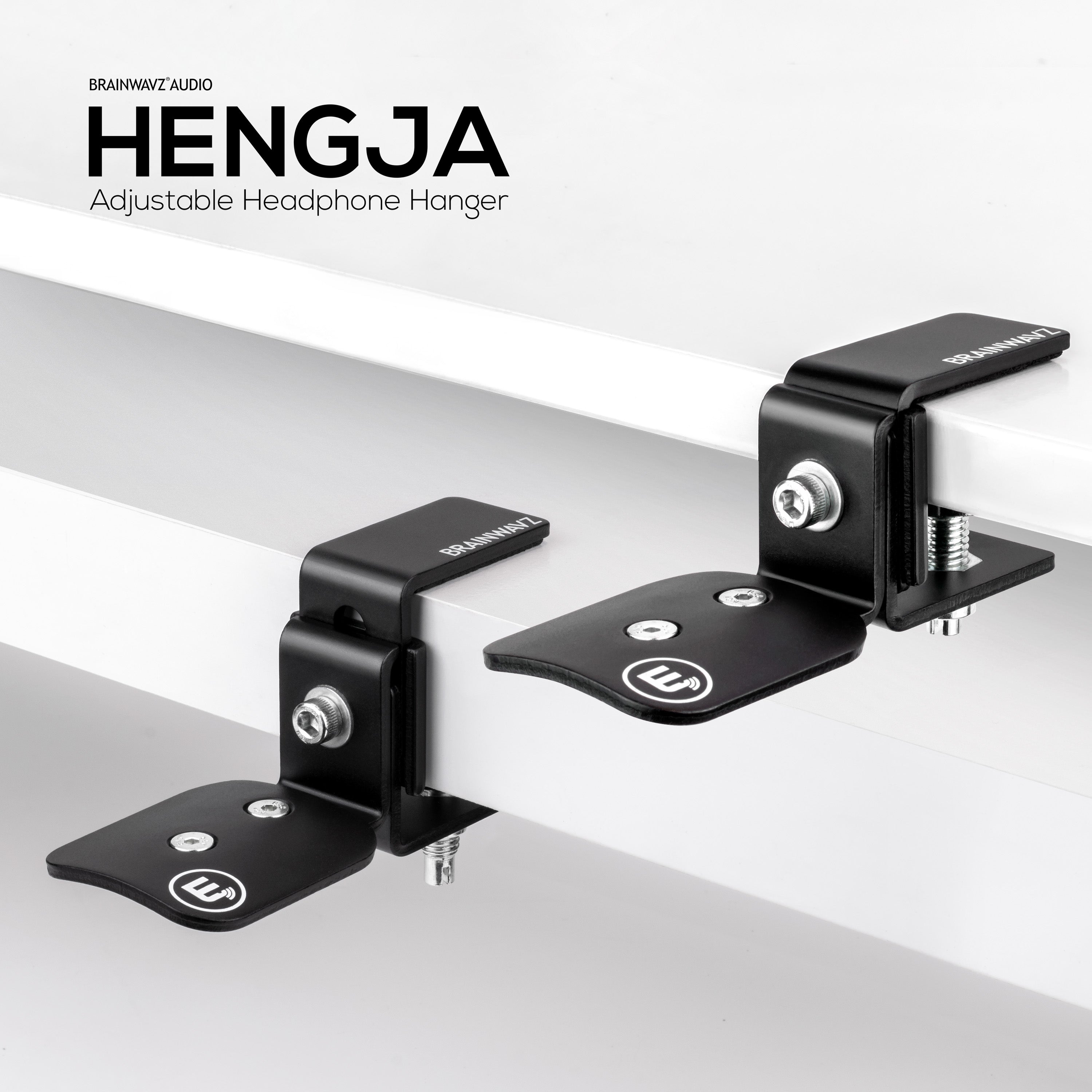 Hengja - All Metal Adjustable Headphone Hanger Stand
