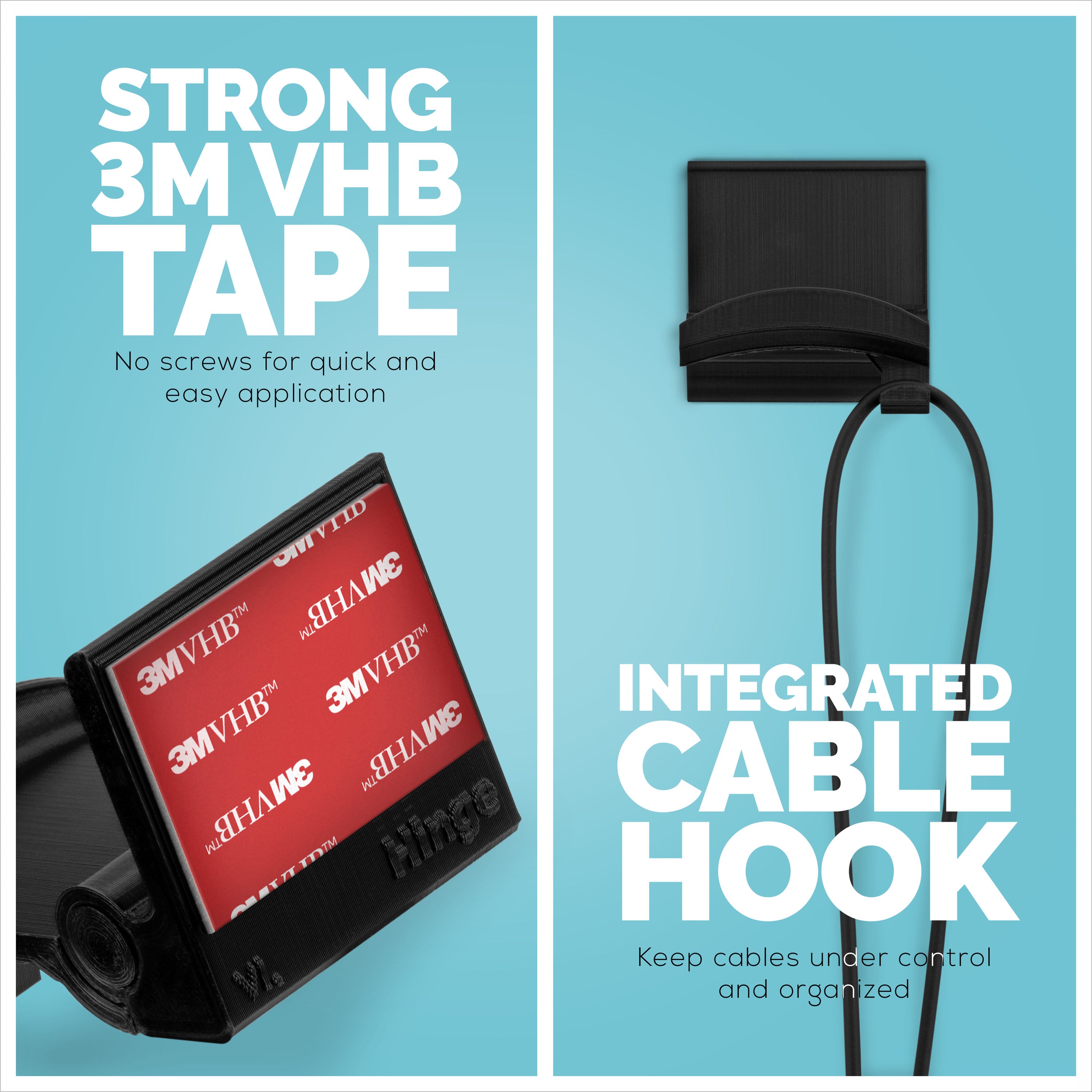 Hinge - Foldable Wall Mounted Headphone Hanger Holder Stand
