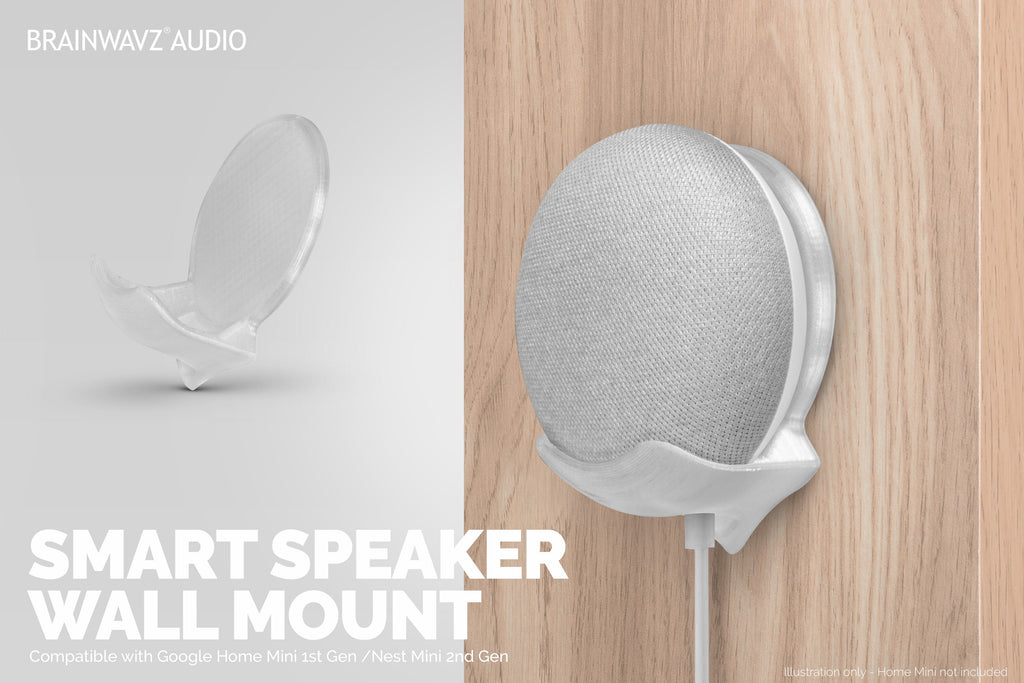 Google Nest Home Mini Stick On Wall Mount - Easy to Install
