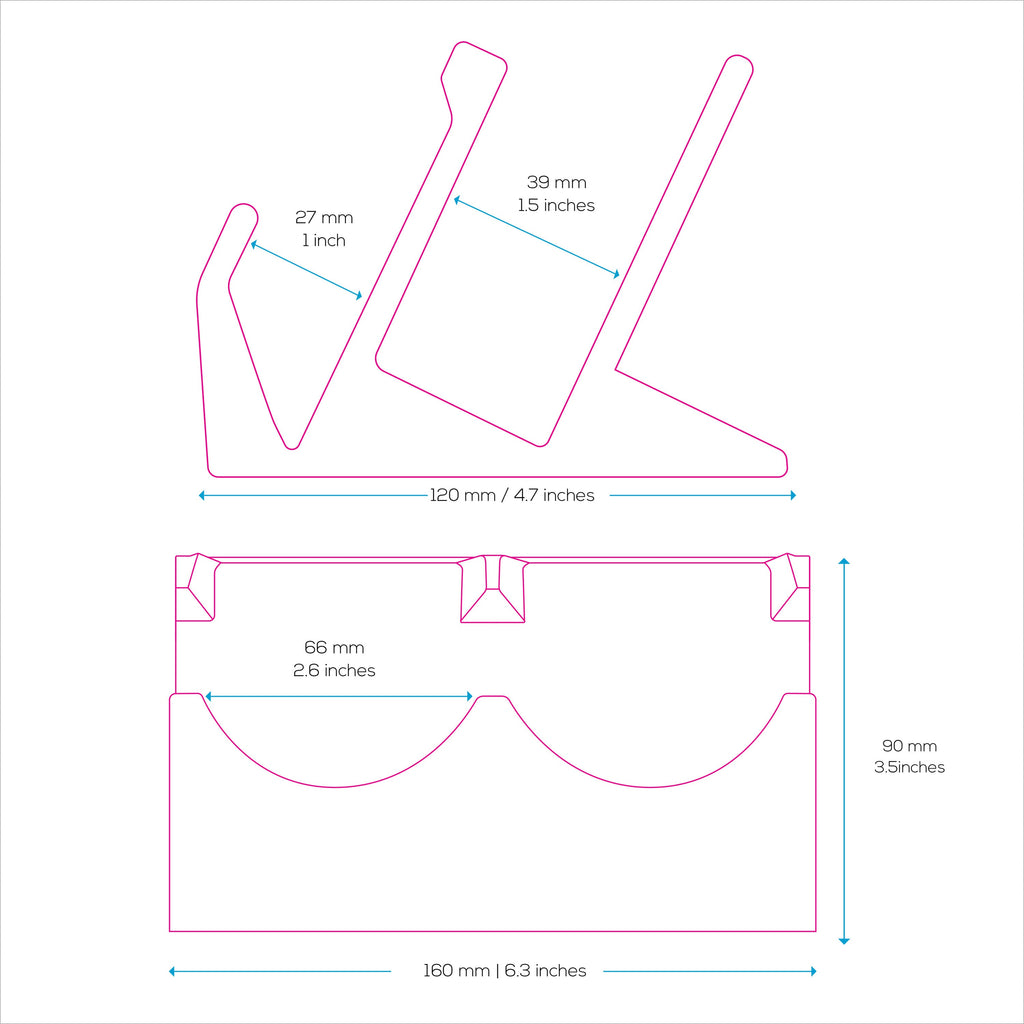 Desktop Keyboard & Dual PC Mouse Stand Holder, Reduce Clutter, Organize Your Desk Better, Suitable for Any Size Keyboard & Mouse (DK03)