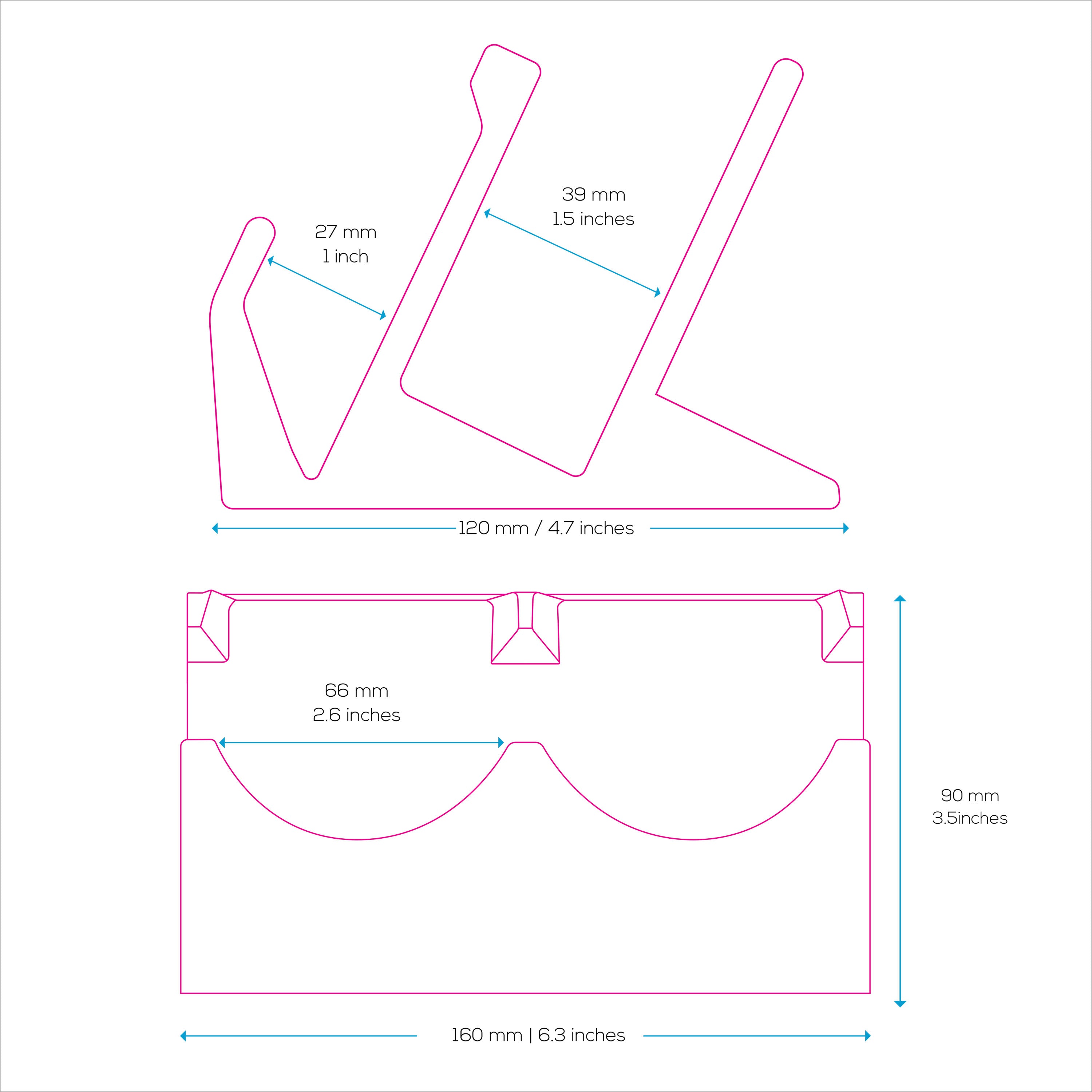 Desktop Keyboard & Dual PC Mouse Stand Holder, Reduce Clutter, Organize Your Desk Better, Suitable for Any Size Keyboard & Mouse (DK03)