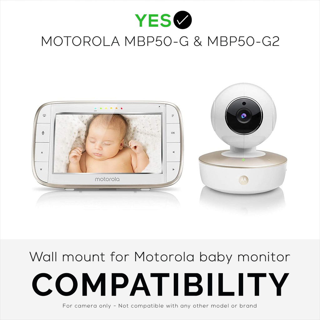 Motorola MBP50-G Adhesive Wall Mount - Tilted Shelf for Better View Angles, Easy to Install