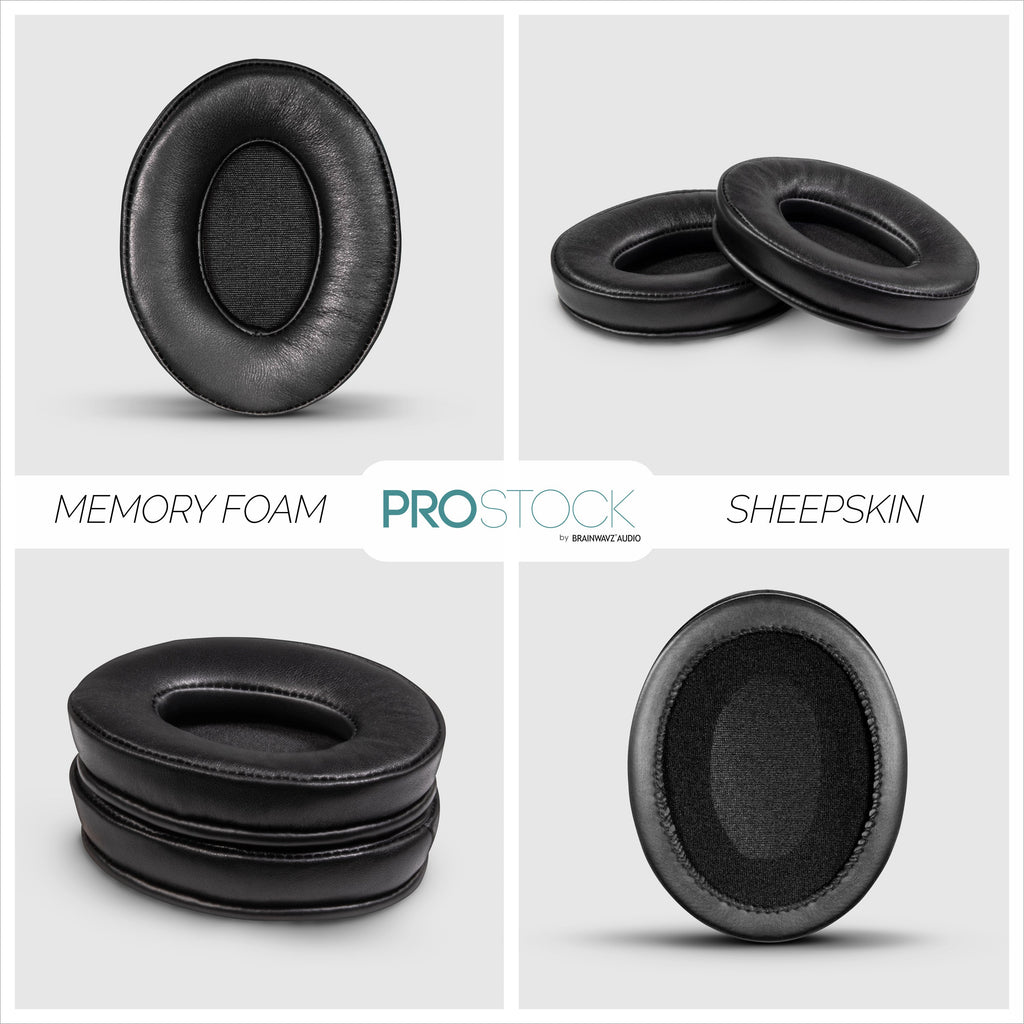 ProStock ATH M50X & M Series Replacement Earpads - Custom Designed Shape with Memory Foam - Sheepskin Leather