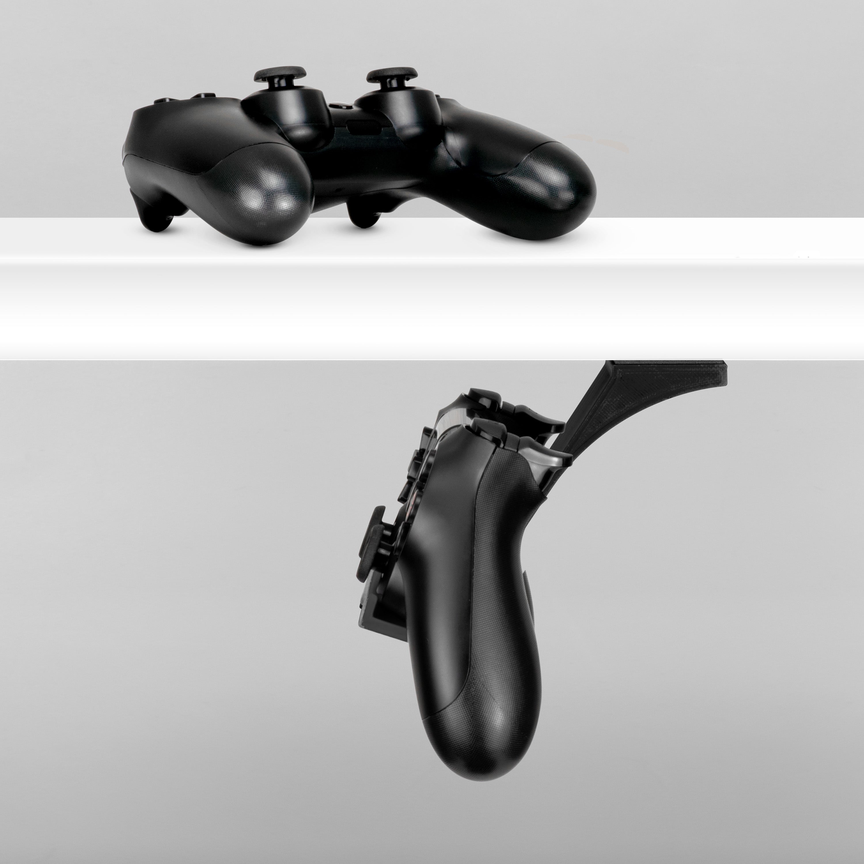 Under Desk Game Controller Holder Hanger - For PlayStation PS4 Controllers