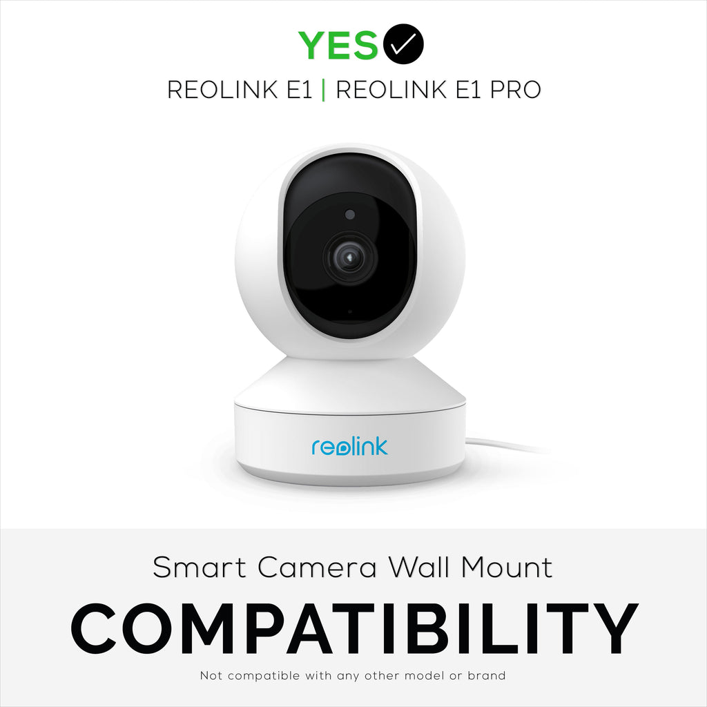 Reolink E1 Wall Mount, Works with E1 & E1 Pro Cameras, Adhesive Holder, Easy to Install