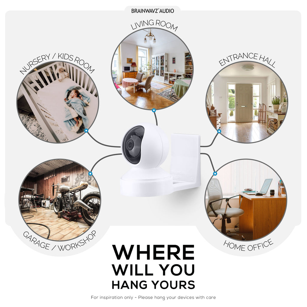 Reolink E1 Wall Mount, Works with E1 & E1 Pro Cameras, Adhesive Holder, Easy to Install