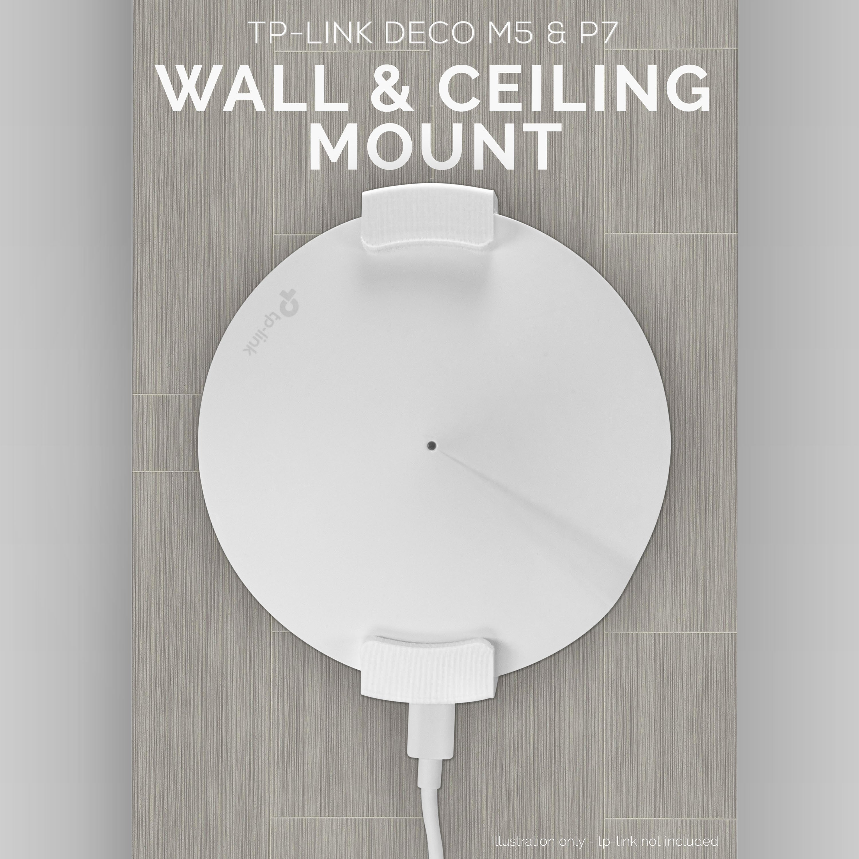 TP-Link Deco M5 & P7 Wall & Ceiling Mount Adhesive Bracket, Easy to Install
