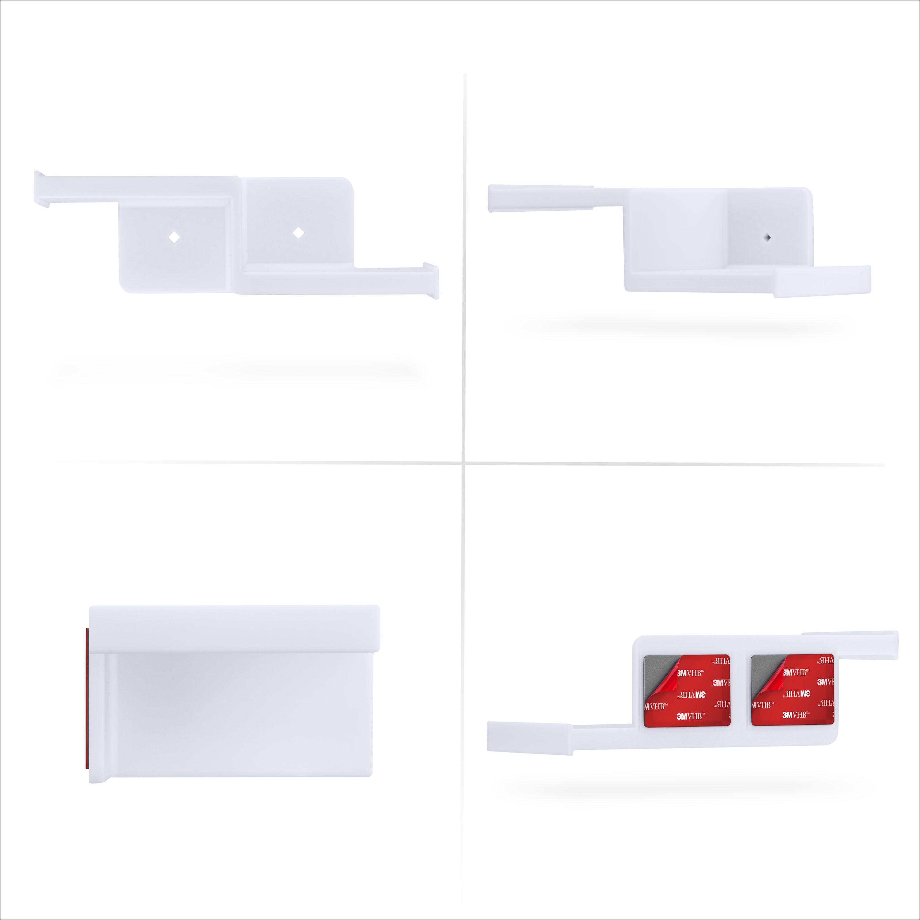 Drill Free Small Wall Mount Shelf For Security Cameras, Baby Monitors, Speakers, Routers, Plants & More, Strong Adhesive