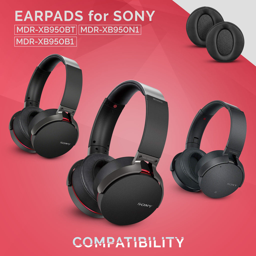 Sony MDR-XB950BT Replacement Earpads - Suitable for other XB series Headphones