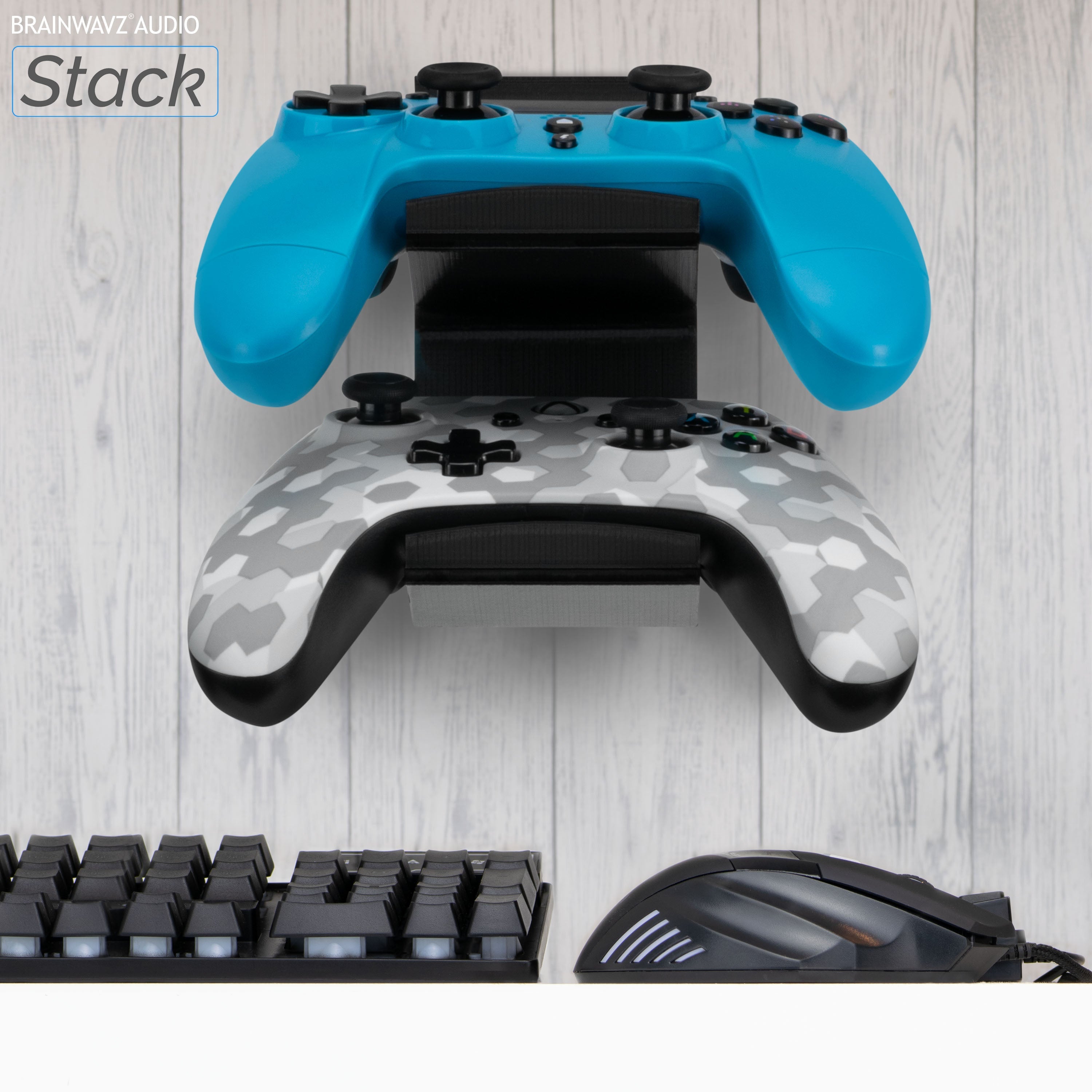 The Stack - Dual Universal Game Controller Wall Mount - Suitable for Xbox, PS5/PS4 & More