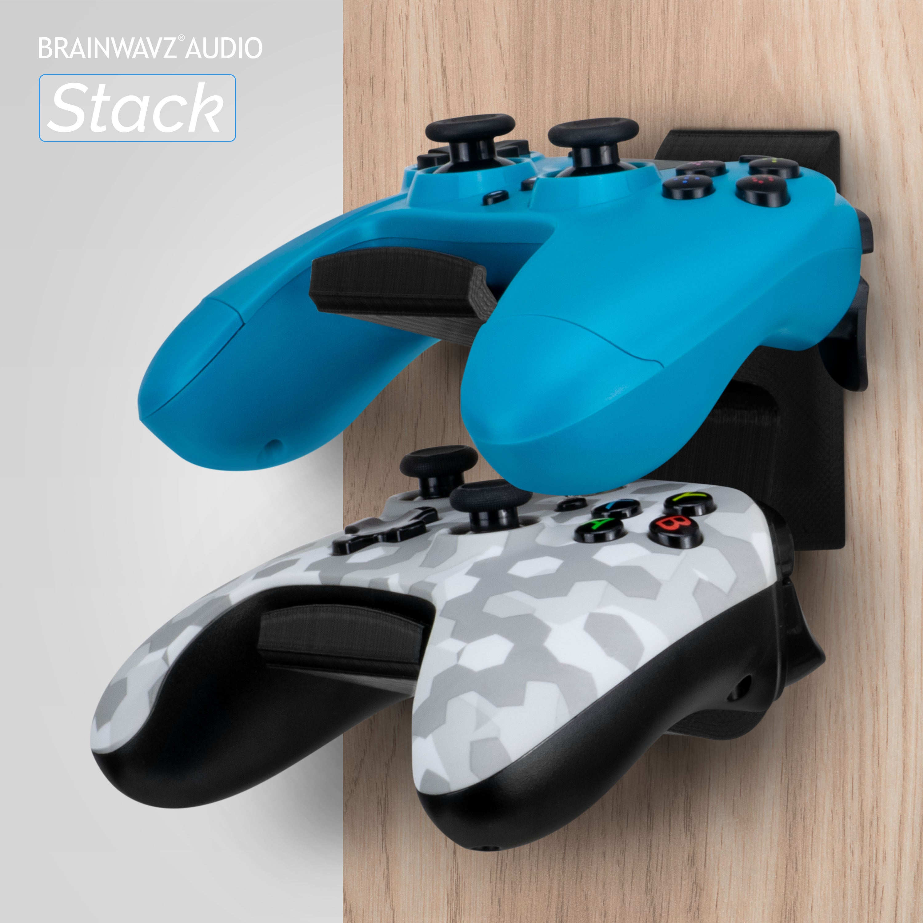 The Stack - Dual Universal Game Controller Wall Mount - Suitable for Xbox, PS5/PS4 & More