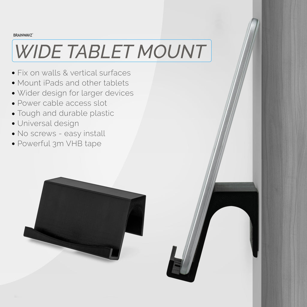 Adhesive Wall Mounted iPad and Android Tablet Stand Hanger - TM03