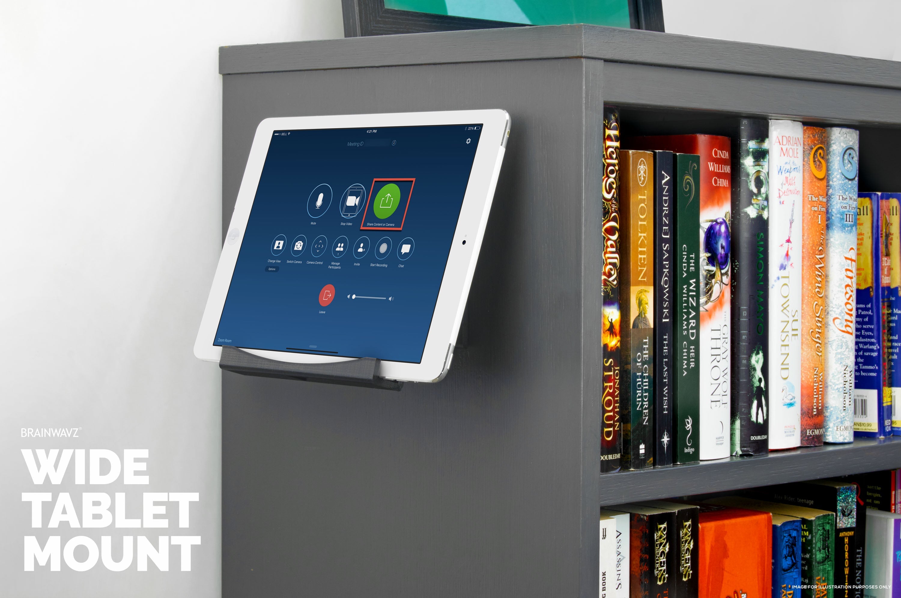 Adhesive Wall Mounted iPad and Android Tablet Stand Hanger - TM03