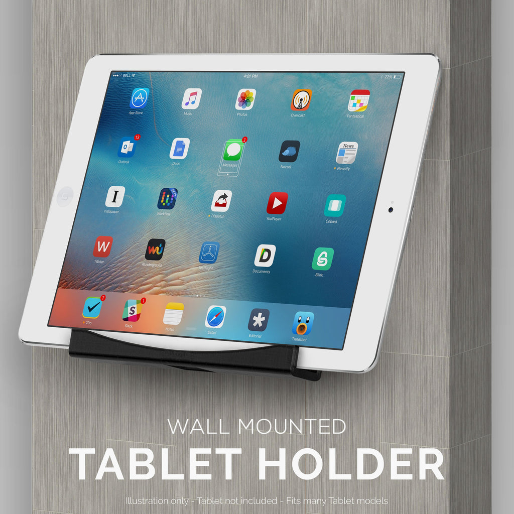 Adhesive Wall Mounted iPad and Android Tablet Stand Hanger - TM03