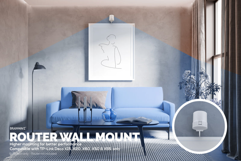 TP-Link Deco X15, X20, X50, X55 & X60 Adhesive Wall Mount Holder - Easy To Install