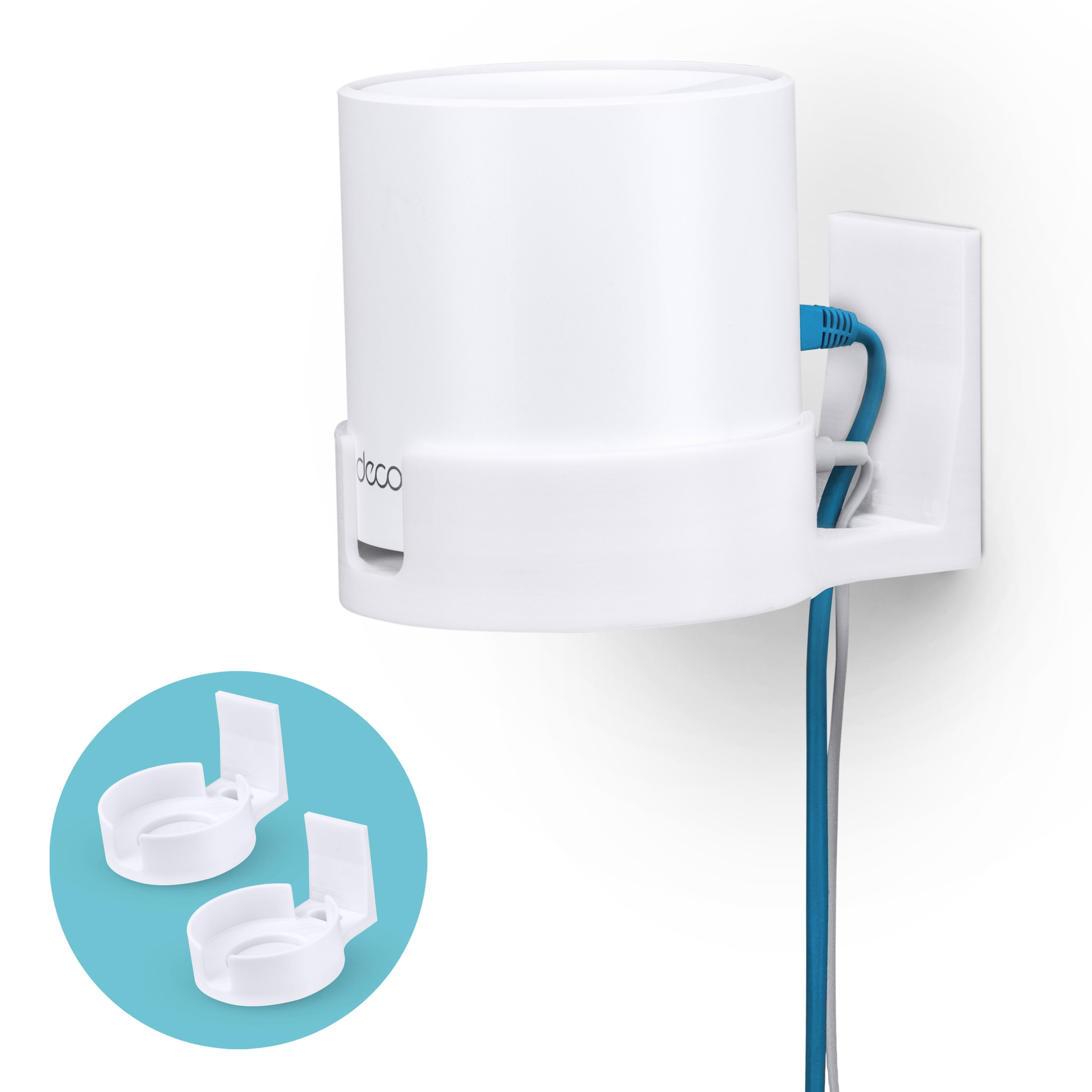 TP-Link Deco X15, X20, X50, X55 & X60 Adhesive Wall Mount Holder - Easy To Install